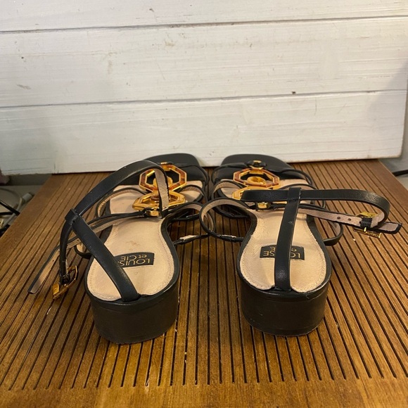 Louise et Cie Cream Strappy Sandals, 7.5 - Picture 3 of 5
